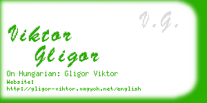 viktor gligor business card